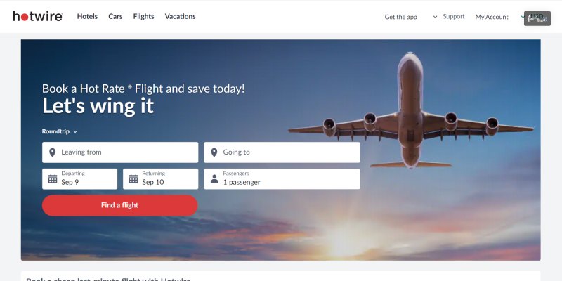  Book Flights from hotwire