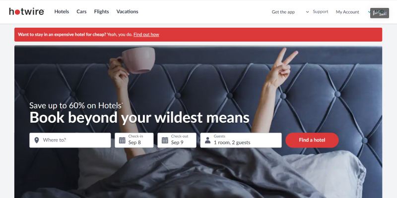 Book Hotels from hot wire