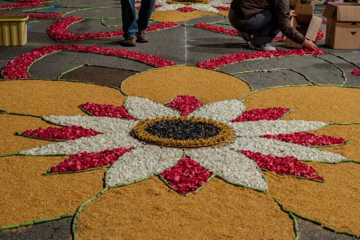 Floral Carpets, Sicily, Italy