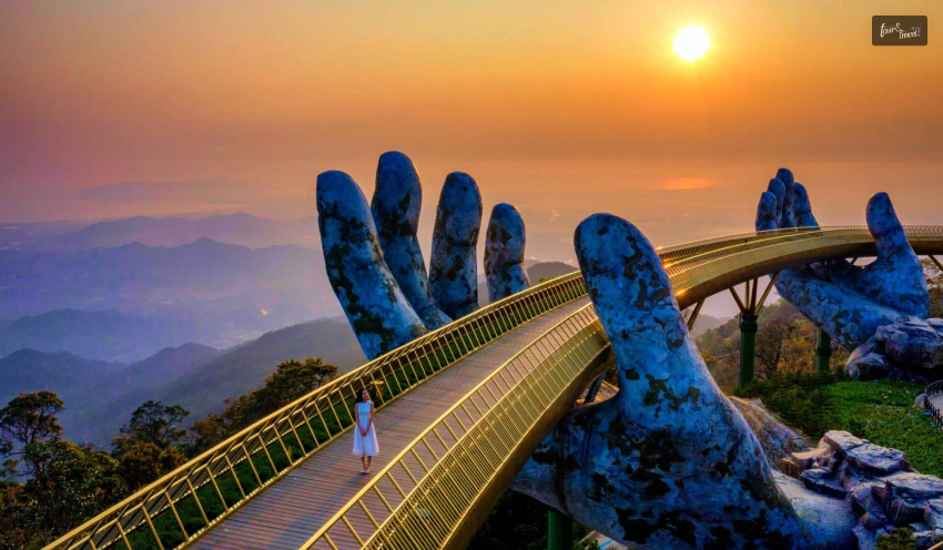 Magic Of Vietnam's Golden Hand Bridge