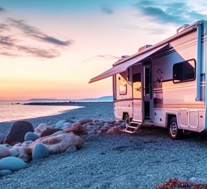 rv camping on the beach in florida