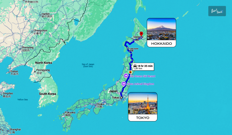 What Is The Tokyo To Hokkaido Distance