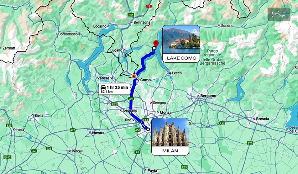 What Is The Milan To Lake Como Distance How Do I Get To Lake Di Como From Milan