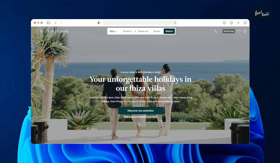 On the home page, once you select Ibiza as the location