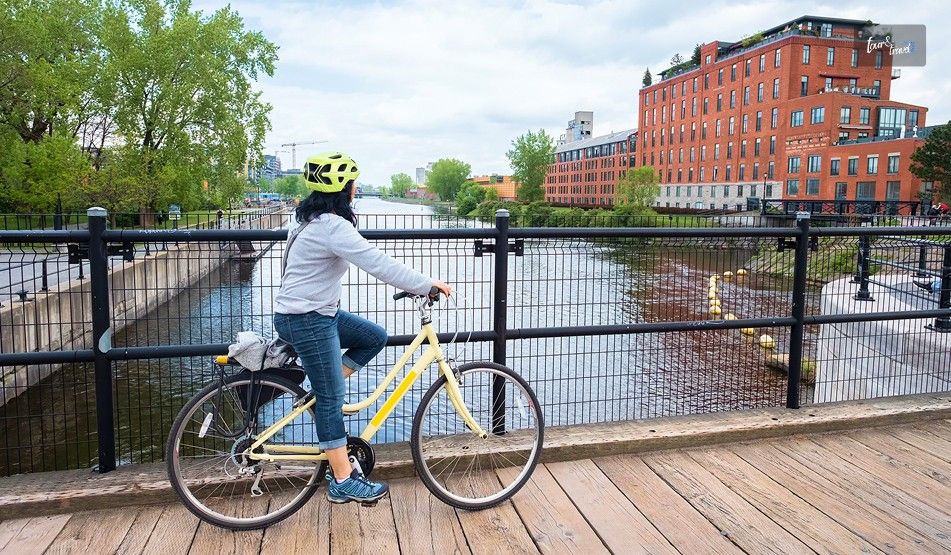 Go Biking Along The Lachine Canal