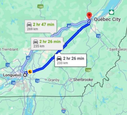 Longueuil to Laval University by Bus