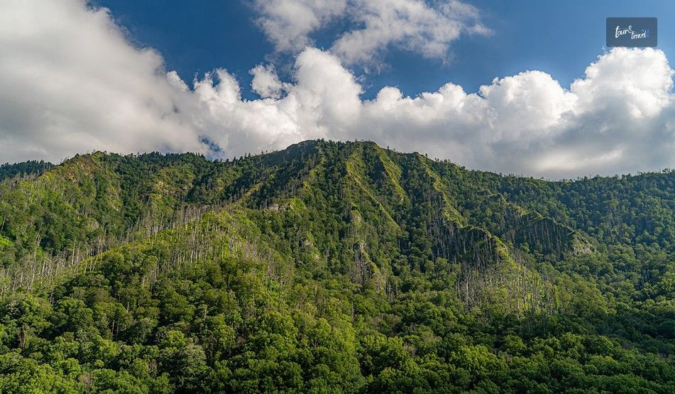 Great Smoky Mountains National Park Bordering North Carolina And Tennessee