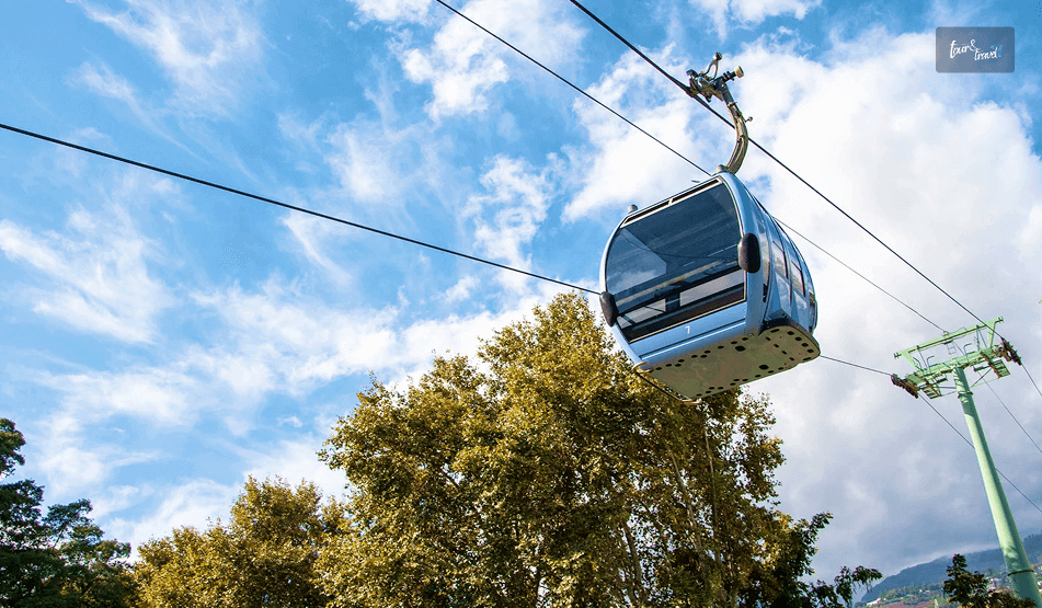 Enjoying A Cable Car Ride