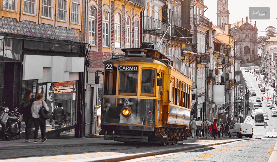 Enjoying A Ride In The Vintage Tram