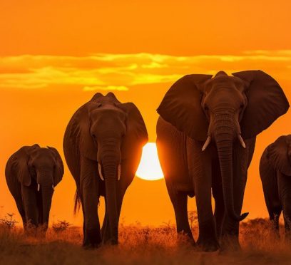 where to see African elephants in the wild