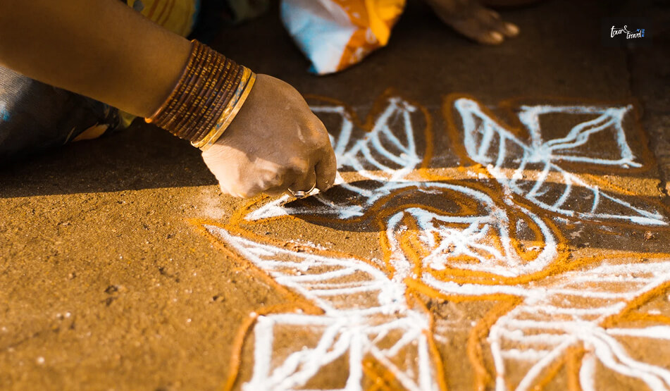 The Kolam (Doorstep Art)