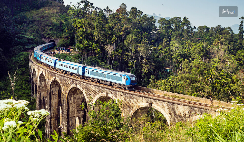 A Train Ride On The Nine Arch Bridge