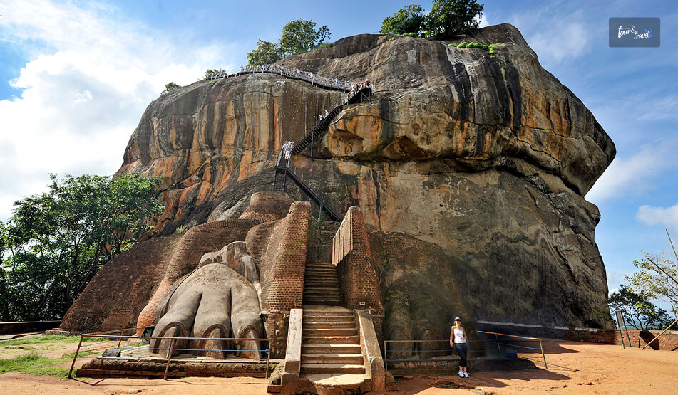 Climbing The Sigiriya Rock