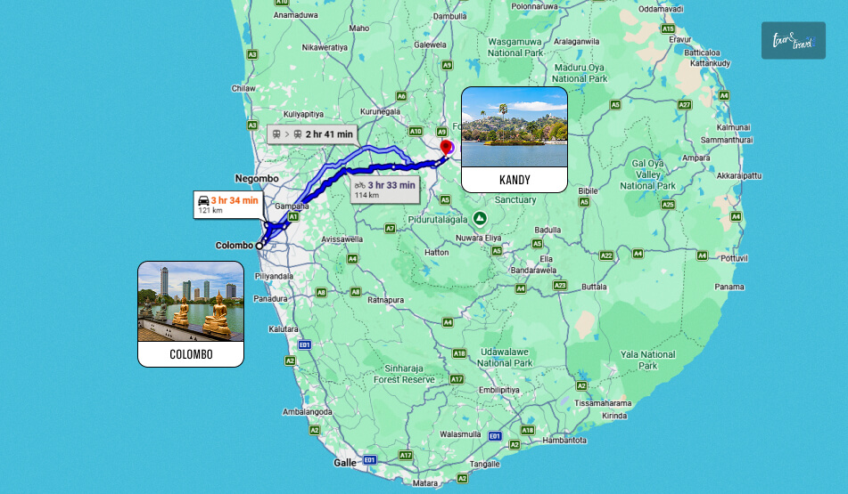 What Is The Colombo To Kandy Distance