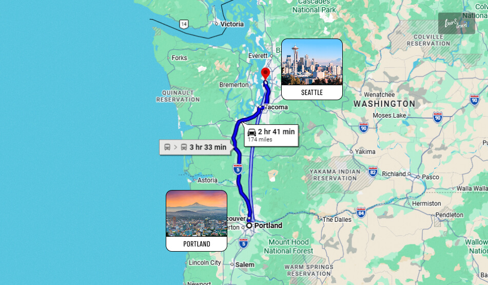 What Is The Portland To Seattle Distance