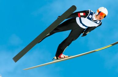 how is it possible for ski jumpers to stay in the air so long and how do they train for that