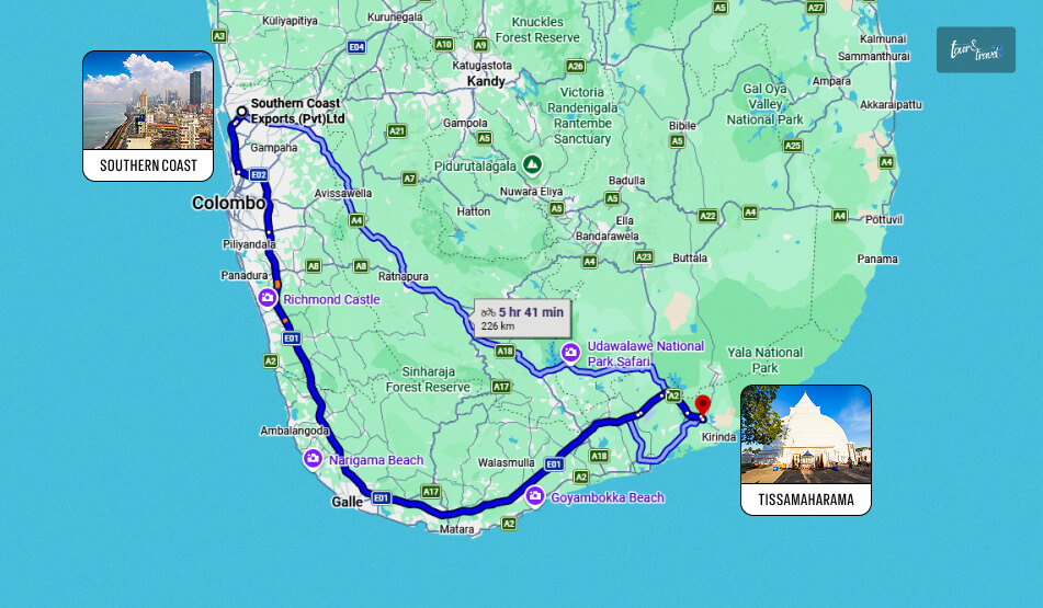 From The Southern Coast To Tissamaharama