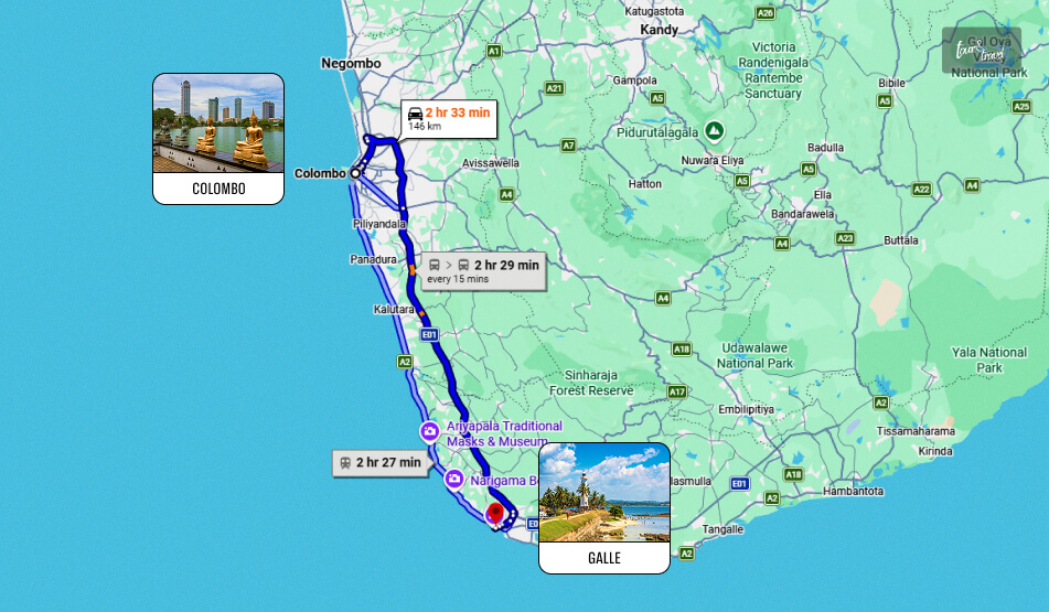 How To Get From Colombo To Galle Know The Transport Options